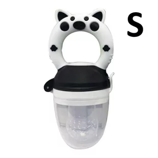 Gryzak smoczek do podawania pokarmu na owoce i warzywa BLW  BIAŁY ŚWINKA S - Gryzaki dla dzieci - miniaturka - grafika 1