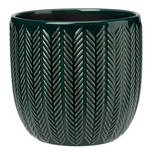 Osłonka ceramiczna VIOLA 17 zielony - Donice - miniaturka - grafika 1
