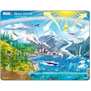 Puzzle 69 el. Nasz klimat i efekt cieplarniany Larsen - Puzzle - miniaturka - grafika 1