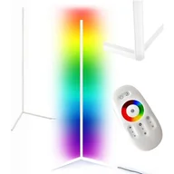 Lampy stojące - Mozos Lampa podłogowa MOZOS LC-RGB LAMPA PODŁOGOWA LED NAROŻNA BIAŁA LC-RGB-WH - miniaturka - grafika 1