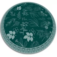Dywany - Dywan okrągły winylowy do domu okrągła botaniczne kwiaty fi150 cm - miniaturka - grafika 1
