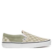 Trampki damskie - Tenisówki Vans Classic Slip-On VN000D6YFSG1 Zielony - miniaturka - grafika 1