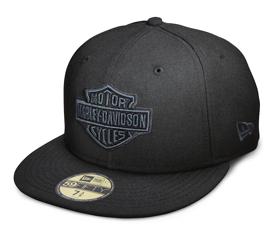 Harley‑Davidson Tonal Bar & Shield Logo Black 59FIFTY Cap