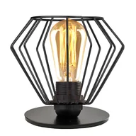 Lampy stojące - Mała lampka nocna druciana NOGOYA LOFT - miniaturka - grafika 1