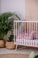 Łóżeczka i kojce - Łóżeczko dziecięce boho różowe - miniaturka - grafika 1