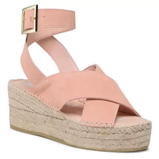 Espadryle damskie - Espadryle MANEBI - Wedges W Belt W 1.4 Wb Pastel Rose - grafika 1