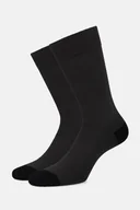 Skarpetki męskie - Skarpety Ciemnoszare Gładkie - miniaturka - grafika 1