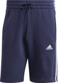 Spodnie sportowe męskie - Spodenki męskie adidas Essentials Fleece 3-Stripes Shorts granatowe IJ6484 L - miniaturka - grafika 1
