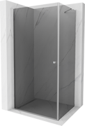 Kabiny prysznicowe - Mexen Pretoria kabina prysznicowa uchylna 80x100 cm, grafit, chrom - 852-080-100-01-40 - miniaturka - grafika 1