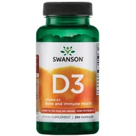 Witaminy i minerały - Vitamin D3 1000 IU (25 mcg) (250 kaps.) - miniaturka - grafika 1
