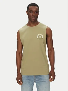 Quiksilver Tank top EQYZT08029 Zielony Relaxed Fit - Koszulki męskie - miniaturka - grafika 1