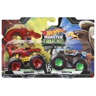 Samochody i pojazdy dla dzieci - Hot Wheels Zestaw Mega Wrex Vs Midwest Madness - miniaturka - grafika 1