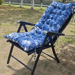 TEMU 1 szt. Gruba Poduszka na Krzesło w Kwiatowy Wzór - Całoroczna, Pralna w Pralce Poliestrowa Nakładka Siedzeniowa do Użytku - Inne - miniaturka - grafika 1
