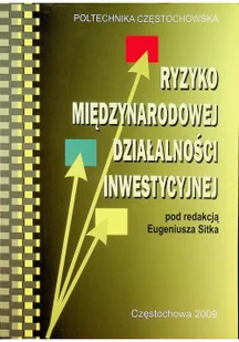 Ryzyko międzynarodowej działalności inwestycyjnej Używana - Biznes - miniaturka - grafika 2