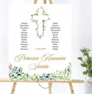 Pamiątka Chrztu Świętego - Plansza Chrzest Święty- fiolet - miniaturka - grafika 1
