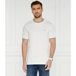 Tommy Hilfiger T-shirt RWB TIPPED COLLAR TEE | Regular Fit | stretch - Koszulki męskie - miniaturka - grafika 1