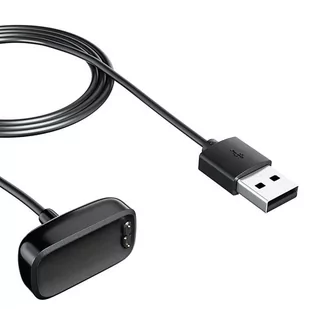 Ładowarka Z Klipsem Kabel Do Fitbit Charge 5 Czarna - Akcesoria do smartwatchy - miniaturka - grafika 1