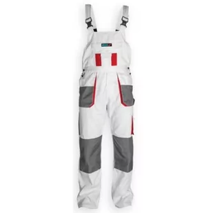 Dedra Spodnie robocze BH4SO-L ogrodniczki Biały rozmiar L/52) BH4SO-L - Odzież robocza - miniaturka - grafika 1