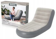 Materace dmuchane i koła do pływania - Bestway 75064 nadmuchiwane krzesło do salonu Antracyt, Szary, Deckchair - miniaturka - grafika 1