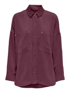 Koszule damskie - ONLY Koszula sztruksowa w kolorze bordowym - miniaturka - grafika 1