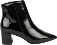 Botki damskie - Chattawak Botki Damskie Czarne na Obcasie Zamek 37 J_a - miniaturka - grafika 1