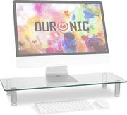 Akcesoria do monitorów - Duronic DM052-1 Podstawka pod monitor telewizor TV szklana podstawa przezroczysta do 20 kg 56 x 24 cm - miniaturka - grafika 1