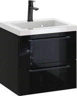 Szafki łazienkowe - Szafka z Umywalką ROSEN 50 cm - Uchwyt Czarny - miniaturka - grafika 1
