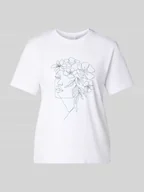 Koszulki i topy damskie - T-shirt z nadrukowanym motywem model ‘NORA’ - miniaturka - grafika 1
