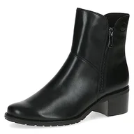 Botki damskie - Caprice Damskie 9-26421-41 botki sznurowane z obcasem, Czarna papka, 37.5 EU - miniaturka - grafika 1