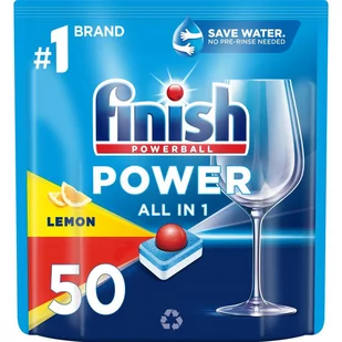 FINISH Power Essentials Tabletki Do Zmywarki Lemon 50szt. - Środki do zmywarek - miniaturka - grafika 1