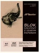 Podobrazia, bloki, papiery - Blok szkicowy z szarym papierem, A2, 50 kartek - miniaturka - grafika 1