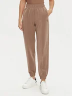 Spodnie sportowe damskie - Guess Spodnie dresowe V5RB11 KCAY2 Brązowy Regular Fit - miniaturka - grafika 1