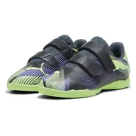 Buty dla dziewczynek - PUMA Dziecięce buty piłkarskie Future 7 Play It V Jr unisex, Szare niebo Elektro Purple Fizzy Apple PUMA White, 30 EU - miniaturka - grafika 1