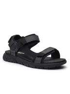 Sandały męskie - Timberland Sandały Windham Trail Sandal TB0A1V30015 Czarny - miniaturka - grafika 1