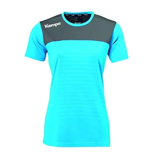 Kempa damska koszulka trykotowa Emotion 2.0 niebieski Kempablau/Anthra X-S - Koszulki i topy damskie - miniaturka - grafika 1