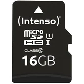Karty pamięci - Intenso MicroSDHC Class 10 16GB (3413470) - miniaturka - grafika 1