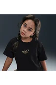 Koszulki dla dziewczynek - T-shirt dla dużych dzieci (dziewcząt) Nike - Czerń - miniaturka - grafika 1