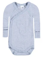 Body dla niemowląt - Niemowlęce body z długim rękawem niebieskie Kanz r.62 - miniaturka - grafika 1