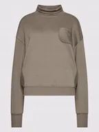 Bluzy damskie - Bluza sportowa damska Reebok Classic Oversize bawełna brąz golf stójka r.M - miniaturka - grafika 1