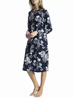 Piżamy damskie - CALIDA Damska koszula nocna Soft Flowers, biały (Star White 910), XS - miniaturka - grafika 1