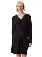 Sukienki - Vila Vihagrid L/S Short Dress sukienka damska, czarny, 42 PL - miniaturka - grafika 1