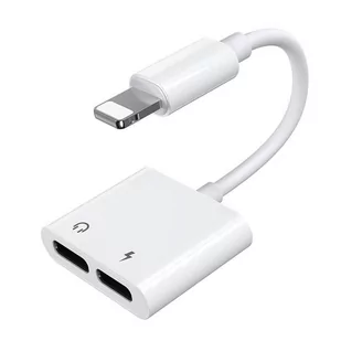 Joyroom adapter przejściówka rozdzielacz słuchawkowy Lightning - 2x Lightning biały (S-Y104) - Kable - miniaturka - grafika 1