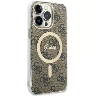 Guess GUHMP14XH4STW do Apple iPhone 14 Pro Max 6,7" brązowy/brown hardcase 4G MagSafe - Etui i futerały do telefonów - miniaturka - grafika 3