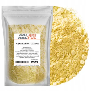 MĄKA KUKURYDZIANA 1kg Mąka z kukurydzy naturalna wysoka jakość Kol-Pol - Mąka - miniaturka - grafika 1