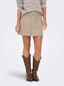 Spódnice - ONLY Spódnica sztruksowa w kolorze beżowym - miniaturka - grafika 1