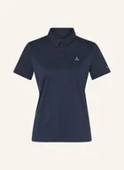 Koszulki i topy damskie - Schöffel Funkcyjna Koszulka Polo Tauron blau - miniaturka - grafika 1
