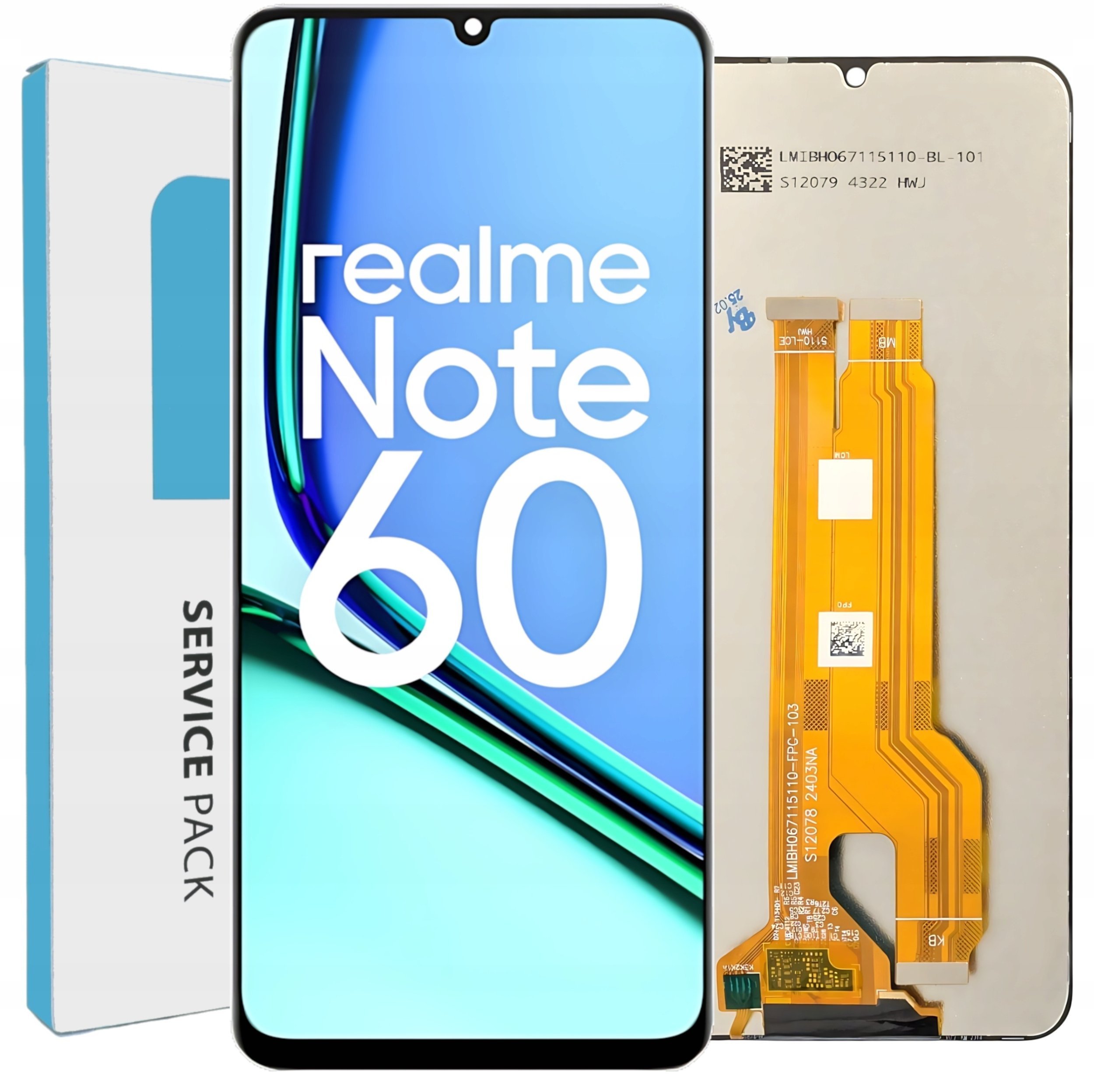 Wyświetlacz do Realme Note 60 Ekran LCD Oryginał Zila RMX3933 5904858344192