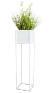 Nowoczesny kwietnik stojak biały 90 cm 10-1590/90/bialy - Kwietniki - miniaturka - grafika 1