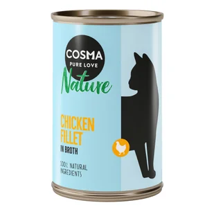 Cosma Megapakiet Nature 24 x 140 g Filet z kurczaka - Mokra karma dla kotów - miniaturka - grafika 2