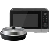 AGD OUTLET - Panasonic NN-GD38QS inwerterowa kuchenka mikrofalowa z grillem i naczyniem Steam+ Pot (29l, 1000W, 18 programów automatycznych), czarna - miniaturka - grafika 1